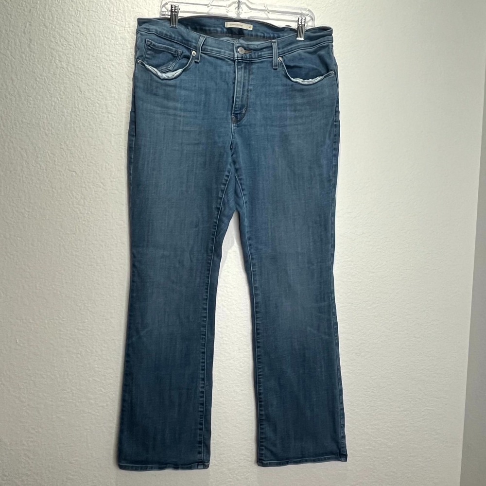Levi's Classic Bootcut Jeans Womens 16M 33x32 Blue‎ Medium Wash Denim Stretch